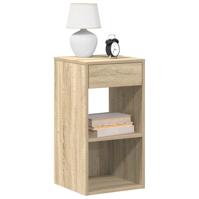 Comodino con Cassetto Rovere Sonoma 35x34x66,5 cm
