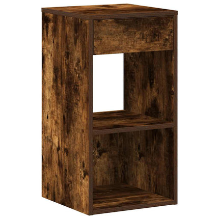 Comodino con Cassetto Rovere Fumo 35x34x66,5 cm