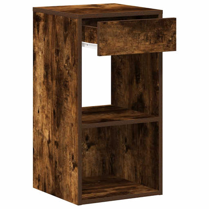 Comodino con Cassetto Rovere Fumo 35x34x66,5 cm