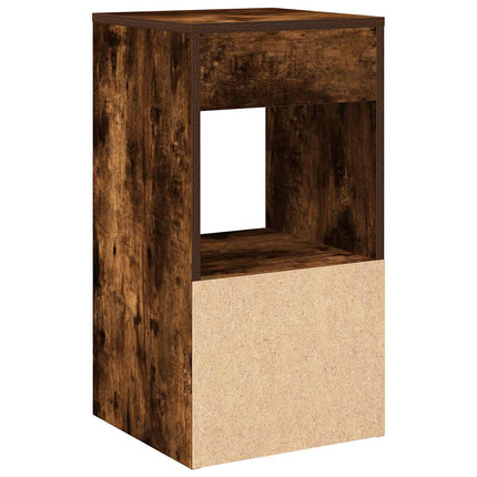 Comodino con Cassetto Rovere Fumo 35x34x66,5 cm