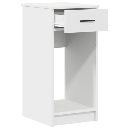 Supporto a Torre per Computer con Cassetto Bianco 35x45x77 cm