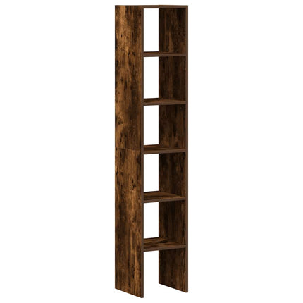 Librerie 2 pz Impilabili Rovere Fumo 30x30x80 cm in Truciolato