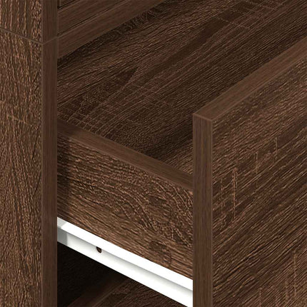 Armadi con 2 Cassetti 2 pz Rovere Marrone 60x31x40cm Truciolato