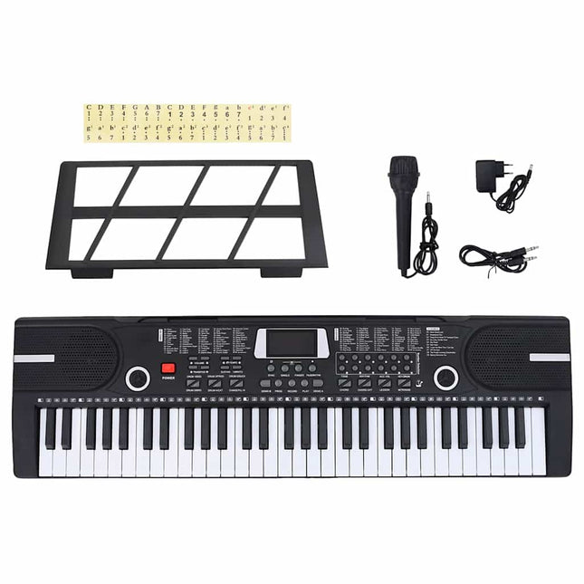 Tastiera Elettrica per Pianoforte a 61 Tasti Leggio per Bambini