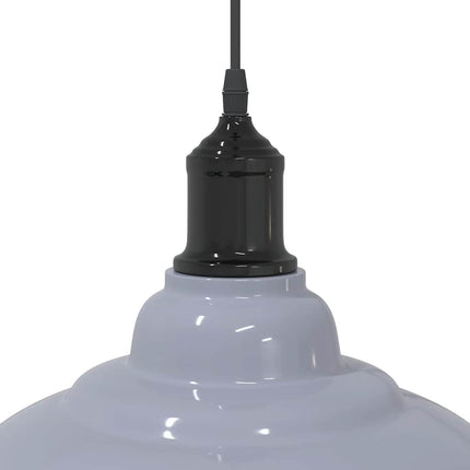 Lampada Sospensione Regolabile E27 Grigio Lucido ÃƒËœ31 cm Metallo