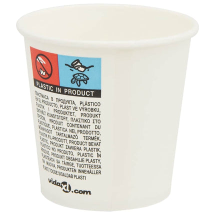Bicchieri da CaffÃƒÂ¨ in Carta 1000 pz 4oz 100ml Bianco