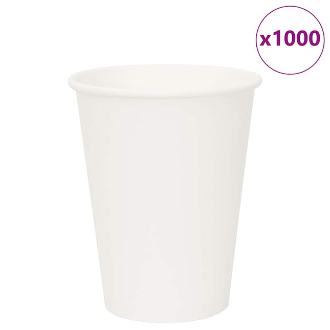 Bicchieri da CaffÃ¨ in Carta 1000 pz 12oz 300ml Bianco