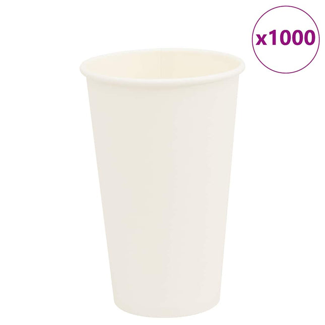 Bicchieri da CaffÃ¨ in Carta 1000 pz 16oz 400ml Bianco