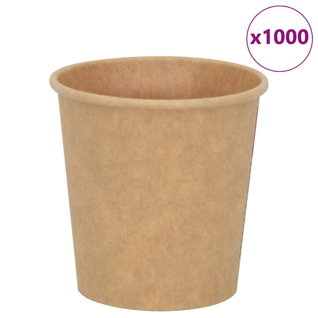 Bicchieri da CaffÃƒÂ¨ in Carta 1000 pz 4oz 100ml Marrone