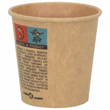 Bicchieri da CaffÃƒÂ¨ in Carta 1000 pz 4oz 100ml Marrone