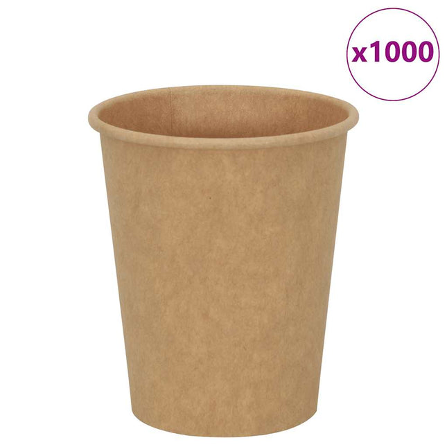 Bicchieri da CaffÃ¨ in Carta 1000 pz 8oz 200ml Marrone