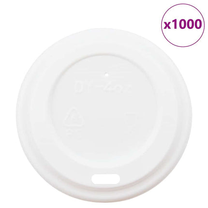 Coperchi Tazze da CaffÃƒÂ¨ Carta ÃƒËœ60mm 4oz 1000 pz Plastica Bianca