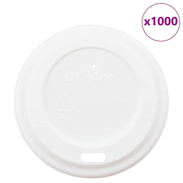Coperchi Tazze da CaffÃƒÂ¨ Carta ÃƒËœ60mm 4oz 1000 pz Plastica Bianca
