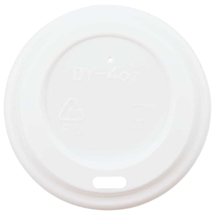 Coperchi Tazze da CaffÃƒÂ¨ Carta ÃƒËœ60mm 4oz 1000 pz Plastica Bianca