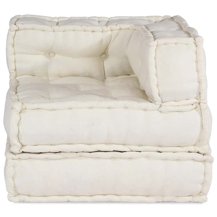 Pouf Modulare Crema 70x70x54 in Tessuto