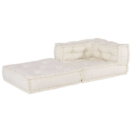 Pouf Modulare Crema 70x70x54 in Tessuto
