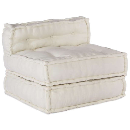 Pouf Modulare Crema 70x70x54 in Tessuto