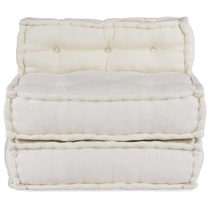 Pouf Modulare Crema 70x70x54 in Tessuto