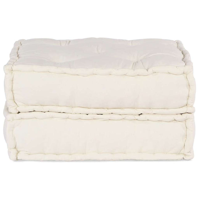Pouf Modulare Crema 70x70x36 in Tessuto