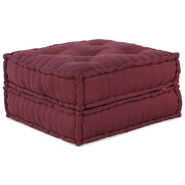 Pouf Modulare Marrone Rossiccio 70x70x36 in Tessuto