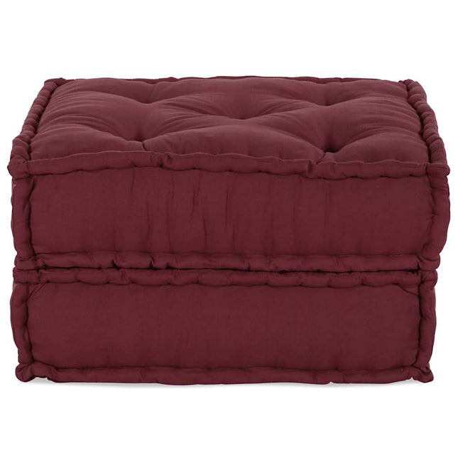 Pouf Modulare Marrone Rossiccio 70x70x36 in Tessuto