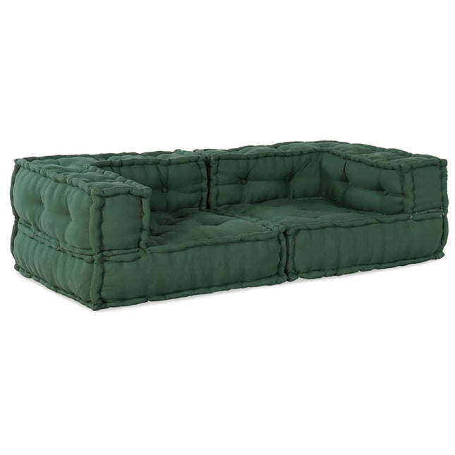 Pouf Modulare Verde 140x70x36 in Tessuto