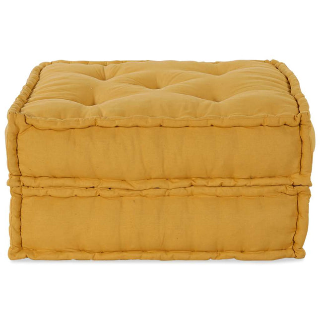 Pouf Modulare Giallo 70x70x36 in Tessuto