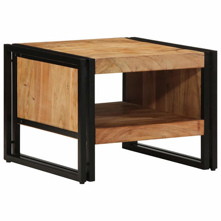 Tavolino da Salotto 50x50x38 cm Legno Massello di Acacia