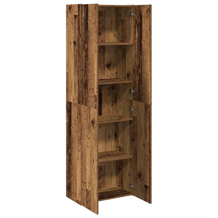 Credenza Legno Antico 60x32x190 cm in Truciolato