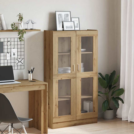 Credenza Alta Rovere Artigianale 82,5x30,5x150 cm in Truciolato