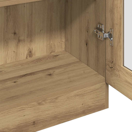Credenza Alta Rovere Artigianale 82,5x30,5x150 cm in Truciolato