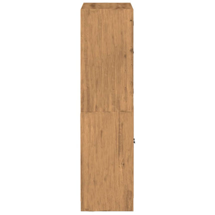 Credenza con Ante Rovere Artigianale 68x37x142 cm Multistrato