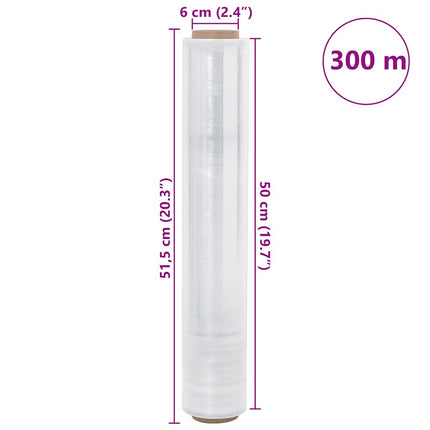 Film Estensibile 6 pz Trasparente 17 ?m 50 cm x 300 m