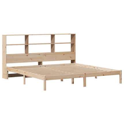 Letto Libreria senza Materasso 180x200 cm in Legno di Pino