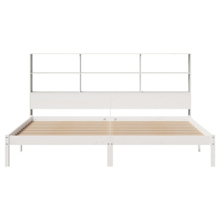 Giroletto con Libreria senza Materasso 180x200 cm in Legno Pino