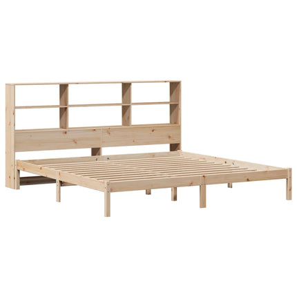 Letto Libreria senza Materasso 200x200 cm in Legno di Pino