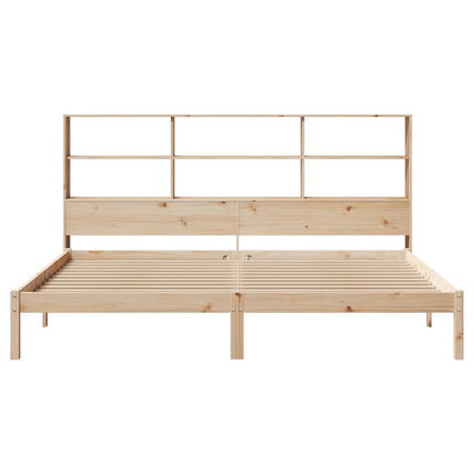 Letto Libreria senza Materasso 200x200 cm in Legno di Pino