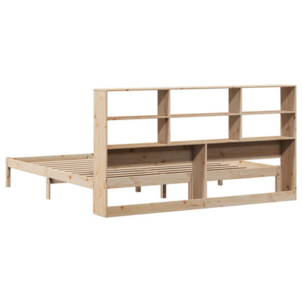 Letto Libreria senza Materasso 200x200 cm in Legno di Pino