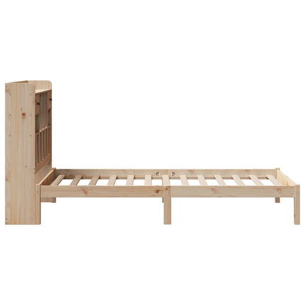 Letto Libreria senza Materasso 90x190 cm Legno Massello Pino
