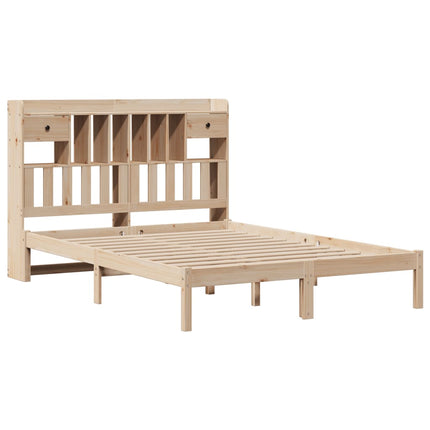 Letto Libreria senza Materasso 150x200 cm in Legno di Pino