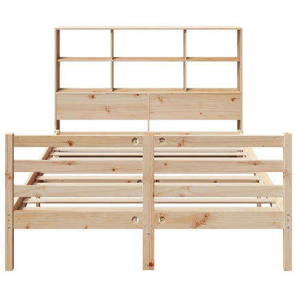 Letto Libreria senza Materasso 150x200 cm in Legno di Pino