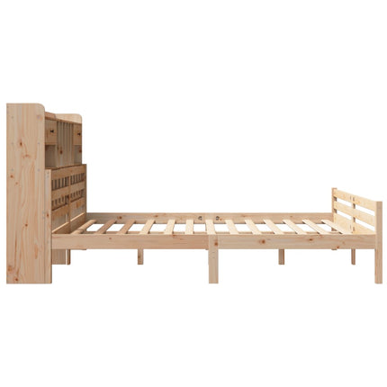 Letto Libreria senza Materasso 200x200 cm in Legno di Pino