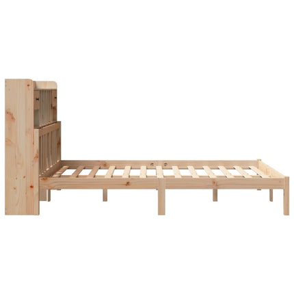 Letto Libreria senza Materasso 140x200 cm in Legno di Pino