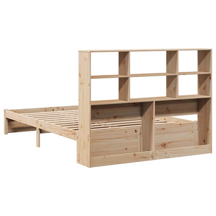 Letto Libreria senza Materasso 120x190 cm in Legno di Pino