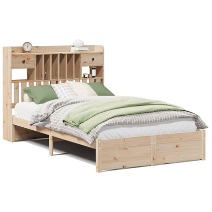 Letto Libreria senza Materasso 120x200cm Legno Massello di Pino