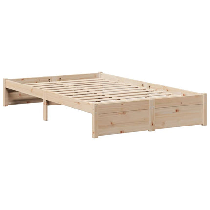 Letto Libreria senza Materasso 120x200cm Legno Massello di Pino
