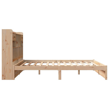 Letto Libreria senza Materasso 200x200 cm in Legno di Pino