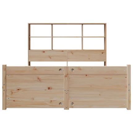 Letto Libreria senza Materasso 120x190 cm in Legno di Pino