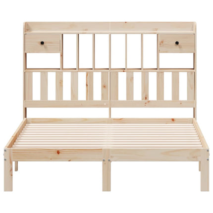 Letto Libreria senza Materasso 135x190 cm in Legno di Pino