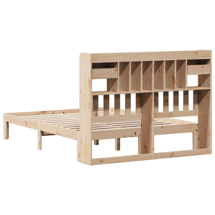 Letto Libreria senza Materasso 135x190 cm in Legno di Pino